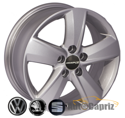 Диски Replica Volkswagen SSL445 S R15 W6.0 PCD5x100 ET38 DIA57.1   